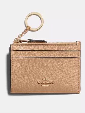 COACH Mini Skinny ID Card Case Keychain